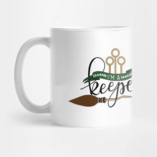 Black 'I'm A Keeper' Pun - Green Mug